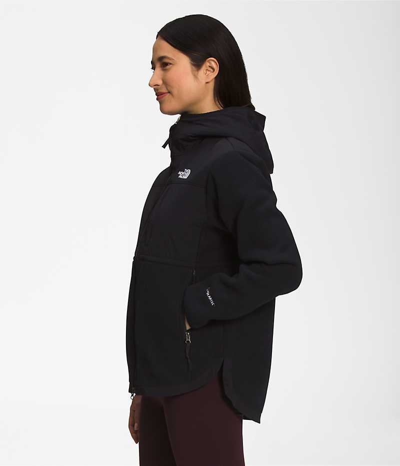 Black Women's The North Face Denali Hoodie Fleece Jacket | DUBLIN VTFQ