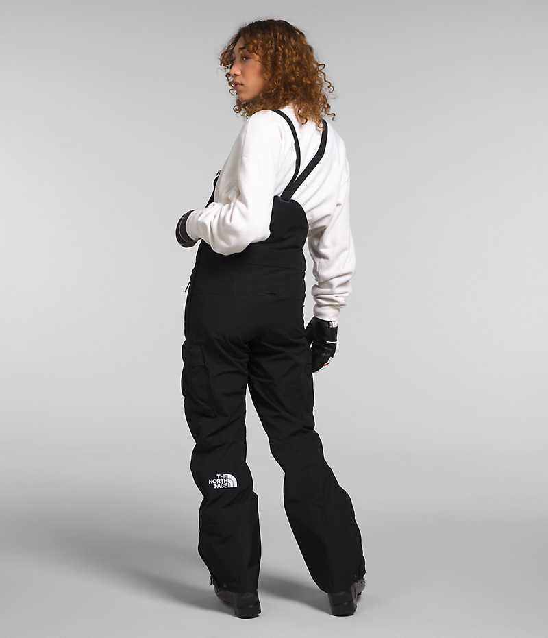 Black Women's The North Face Dragline Bib Pants | IRELAND VFMO