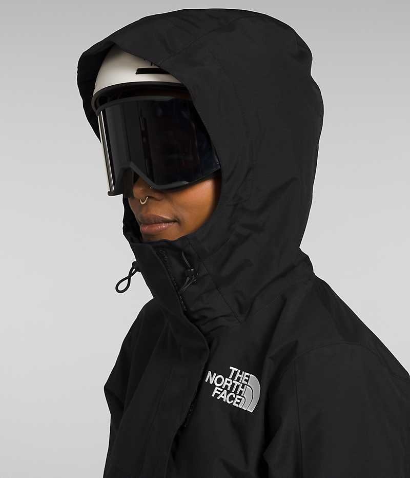 Black Women's The North Face Driftview Anorak Insulated Jacket | DUBLIN UXJK