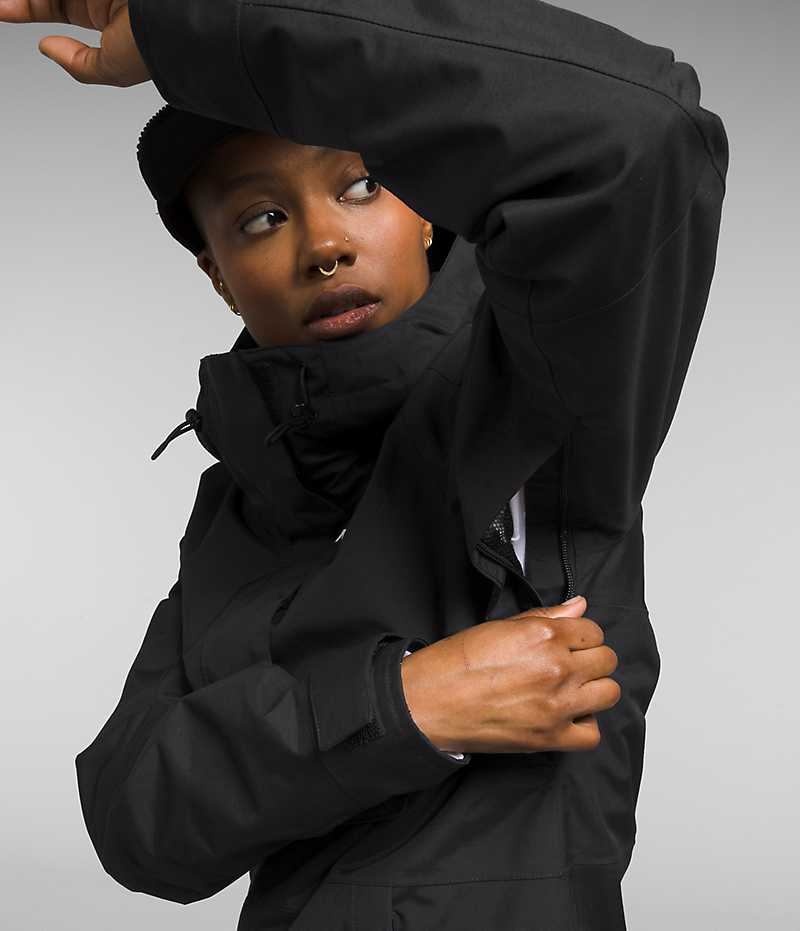 Black Women's The North Face Driftview Anorak Insulated Jacket | DUBLIN UXJK