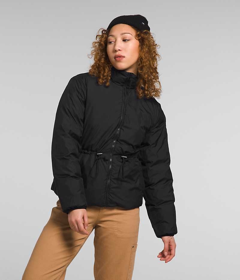 Black Women's The North Face Lhotse Reversible Puffer Jacket | DUBLIN BMYU