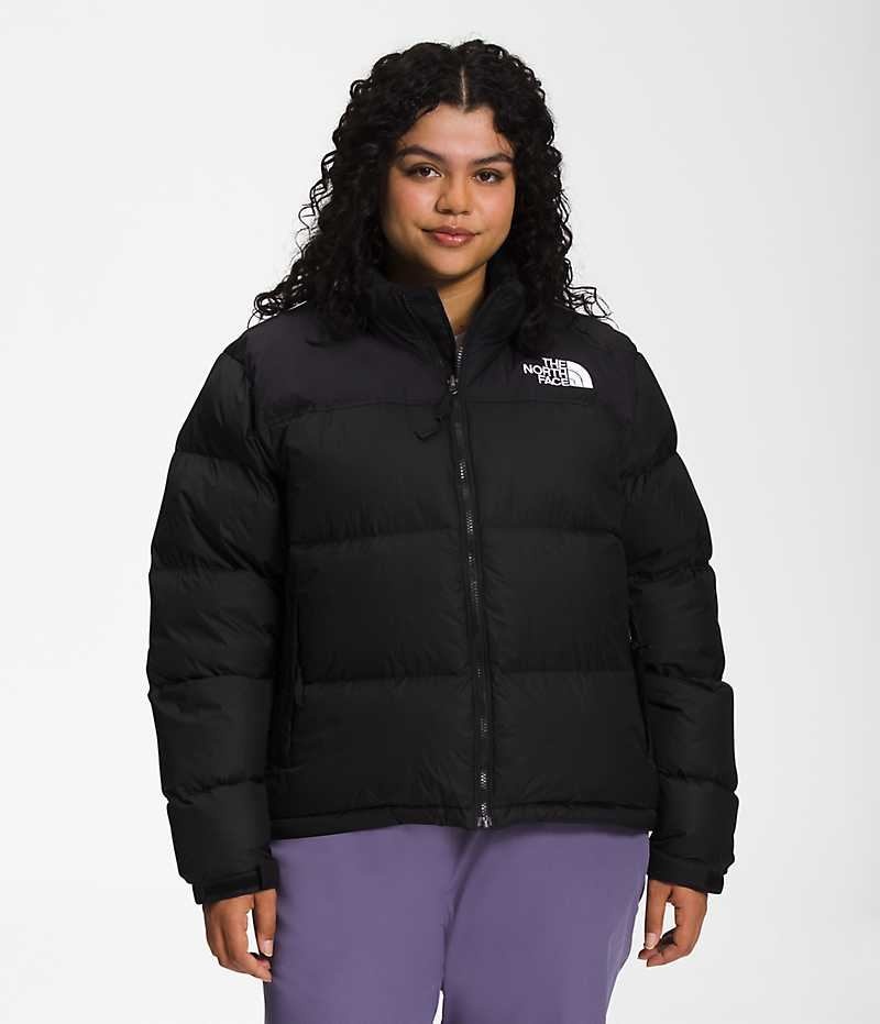 Black Women\'s The North Face Plus 1996 Retro Nuptse Puffer Jacket | DUBLIN WYHO