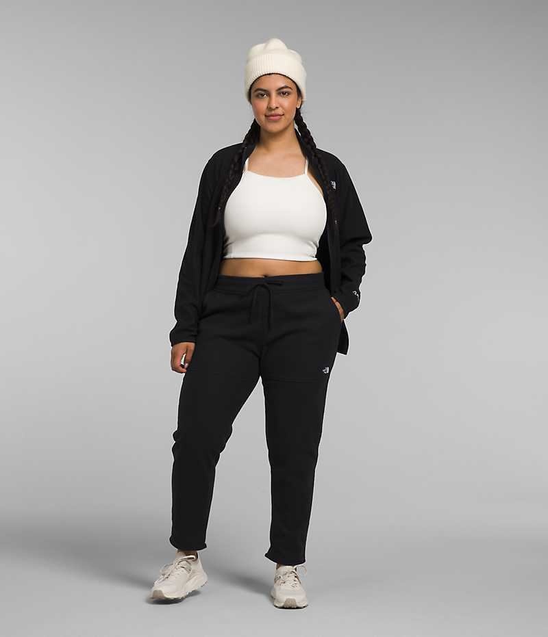 Black Women's The North Face Plus Alpine Polartec® 100 Fleece Pants | DUBLIN CZQP