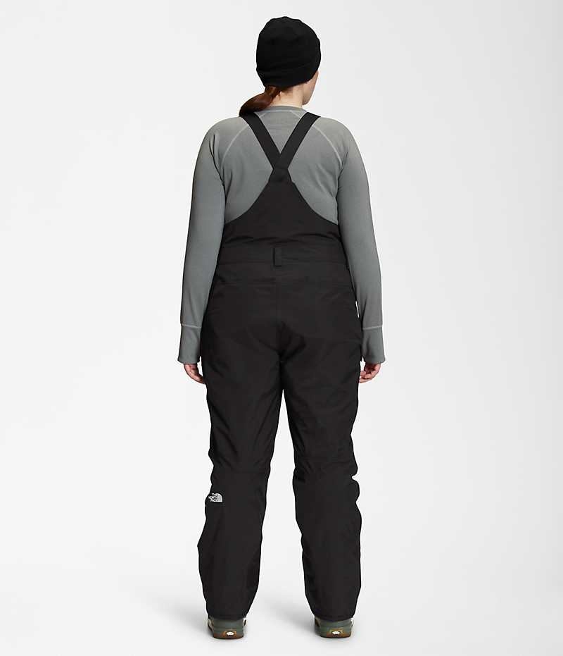 Black Women's The North Face Plus Freedom Bib Pants | IRELAND UNOF