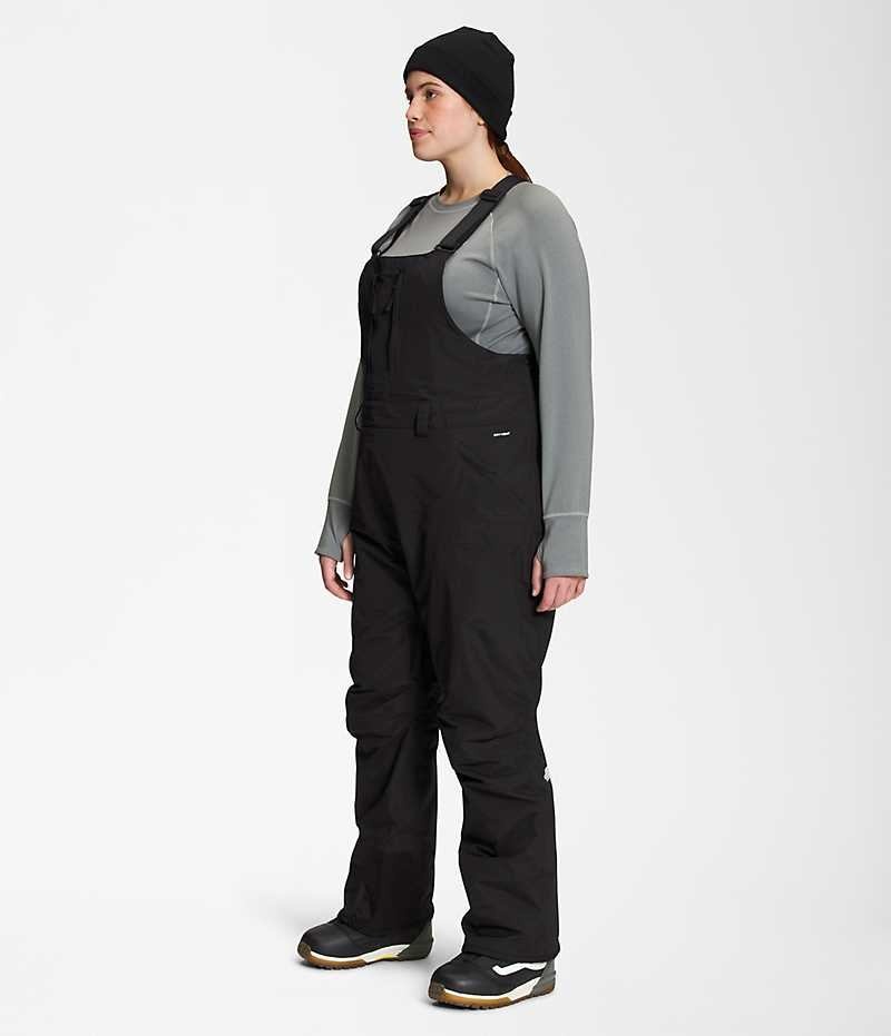 Black Women's The North Face Plus Freedom Bib Pants | IRELAND UNOF