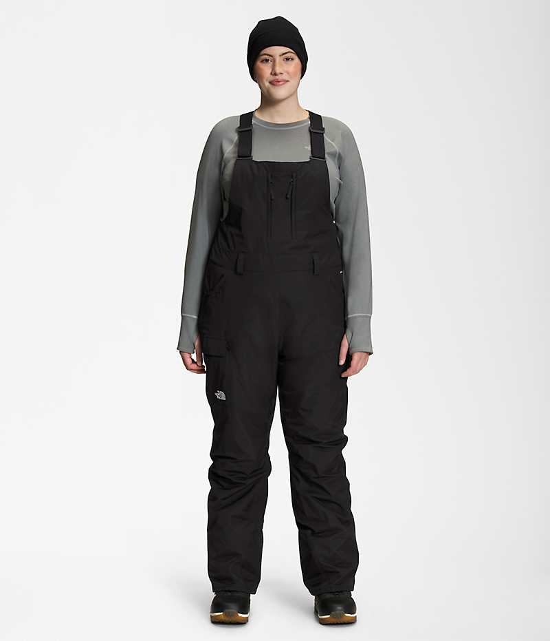 Black Women\'s The North Face Plus Freedom Bib Pants | IRELAND UNOF