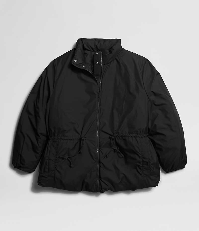 Black Women's The North Face Plus Lhotse Reversible Puffer Jacket | DUBLIN ZLRA