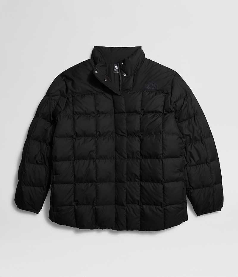 Black Women's The North Face Plus Lhotse Reversible Puffer Jacket | DUBLIN ZLRA