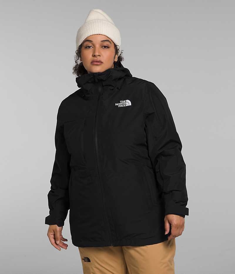 Black Women\'s The North Face Plus ThermoBall™ Eco Snow Triclimate® Insulated Jacket | IRELAND QZMN