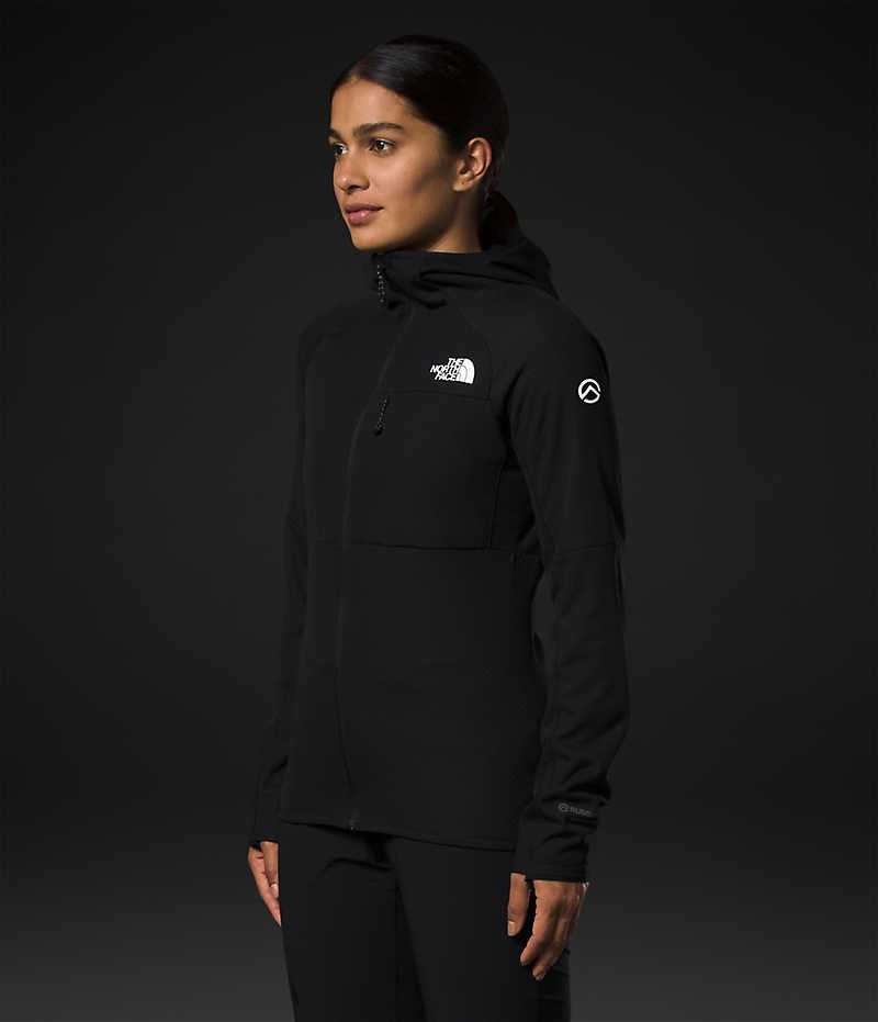 Black Women's The North Face Summit Series FUTUREFLEECE™ Full-Zip Hoodie Fleece Jacket | IRELAND NMUK