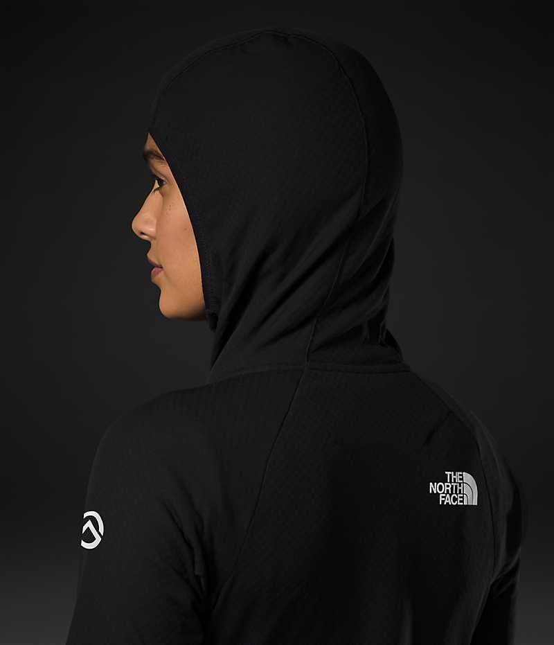 Black Women's The North Face Summit Series FUTUREFLEECE™ Full-Zip Hoodie Fleece Jacket | IRELAND NMUK