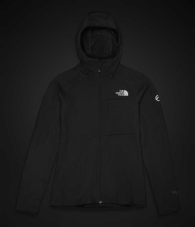 Black Women's The North Face Summit Series FUTUREFLEECE™ Full-Zip Hoodie Fleece Jacket | IRELAND NMUK