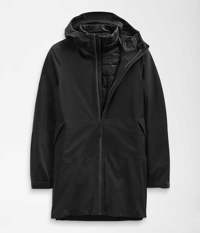 Black Women's The North Face ThermoBall™ Eco Triclimate® Coat | IRELAND AGUH