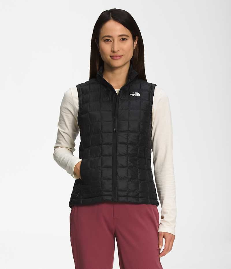 Black Women\'s The North Face ThermoBall™ Eco 2.0 Down Vest | IRELAND MNQL