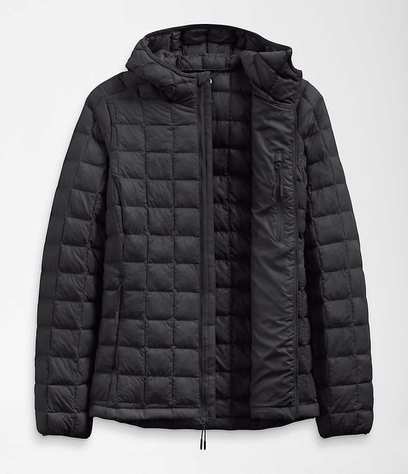 Black Women's The North Face ThermoBall™ Eco Hoodie 2.0 Puffer Jacket | DUBLIN FJMI