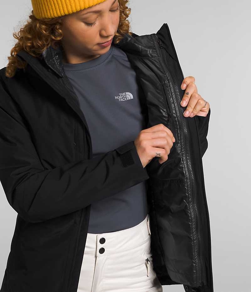 Black Women's The North Face ThermoBall™ Eco Snow Triclimate® Insulated Jacket | DUBLIN MCYN