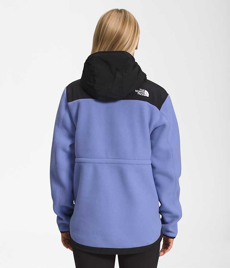 Black / Blue Women's The North Face Denali Hoodie Fleece Jacket | DUBLIN WLGA