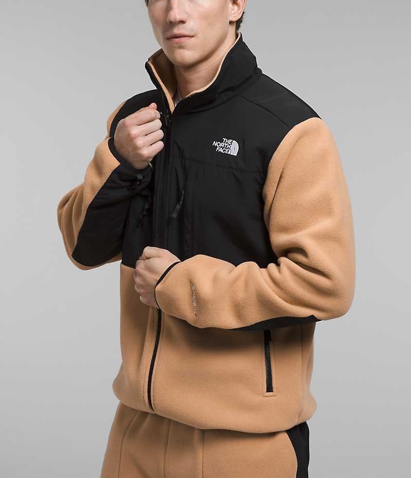 Black / Khaki Men's The North Face Denali Fleece Jacket | DUBLIN FMKY