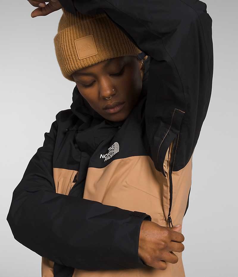 Black / Khaki Women's The North Face Freedom Insulated Jacket | DUBLIN WMPS