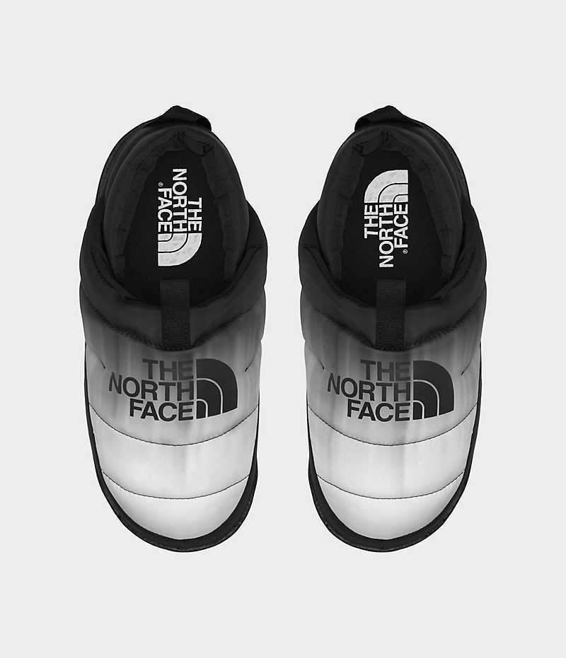 Black / White Men's The North Face Nuptse Mules | DUBLIN ORLI