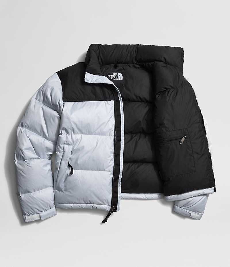 Black / White Women's The North Face 1996 Retro Nuptse Puffer Jacket | DUBLIN TFKG