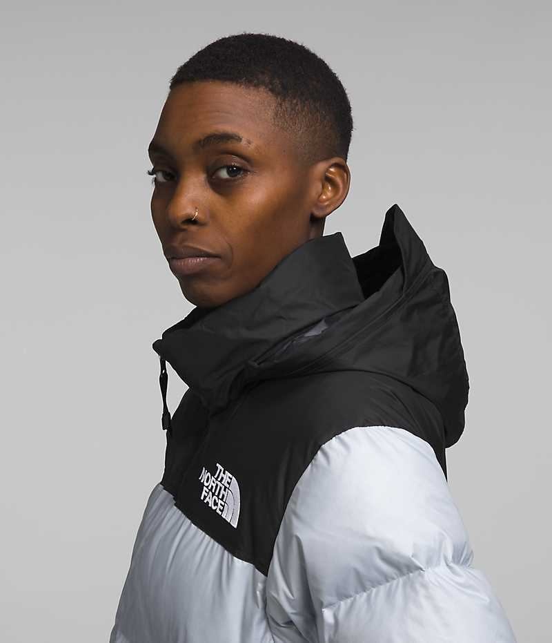 Black / White Women's The North Face 1996 Retro Nuptse Puffer Jacket | DUBLIN TFKG