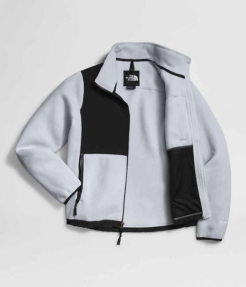 Black / White Women's The North Face Denali Fleece Jacket | DUBLIN WEKI