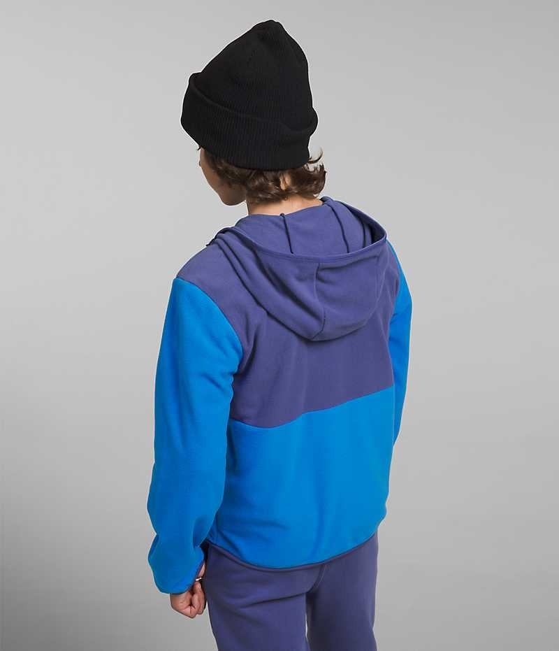 Blue Boys' The North Face Glacier Full-Zip Hooded Fleece Jacket | DUBLIN MXNV