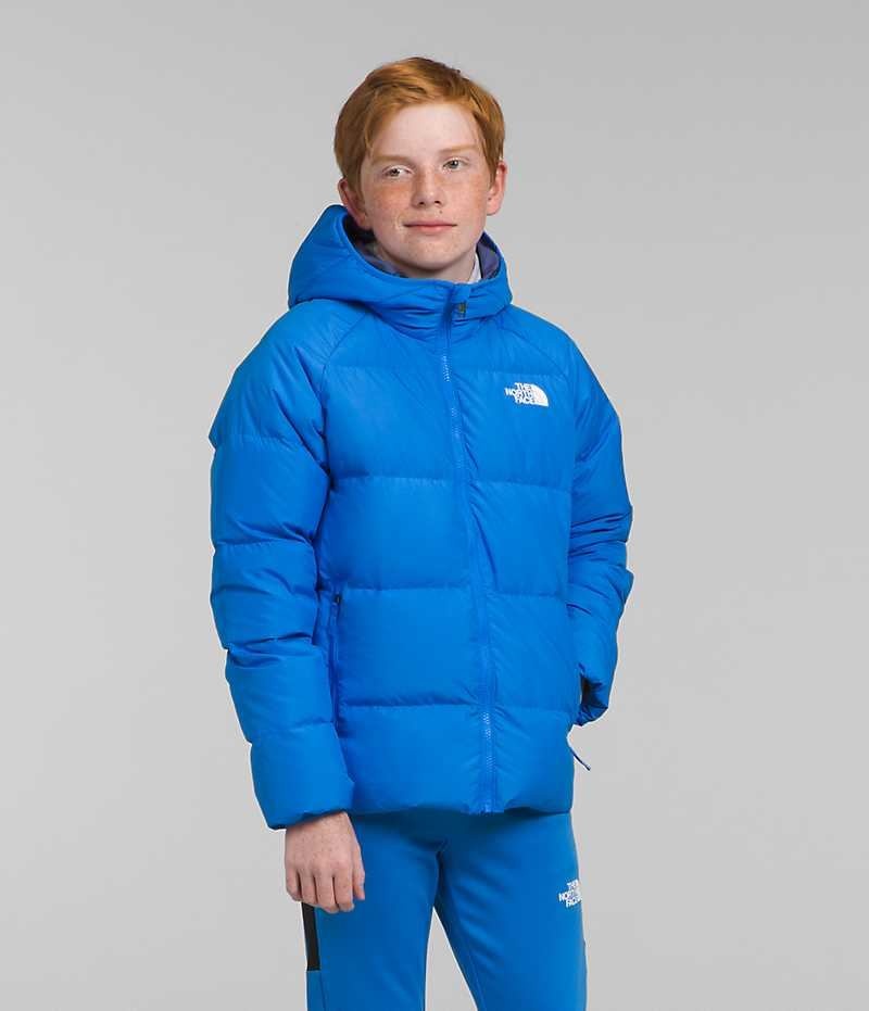 Blue Boys\' The North Face Reversible North Hooded Puffer Jacket | IRELAND YVWB