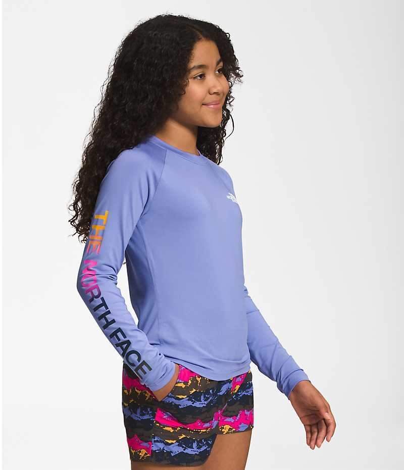 Blue Girls'' The North Face Amphibious Long Sleeve Sun T-Shirt | IRELAND TDCF