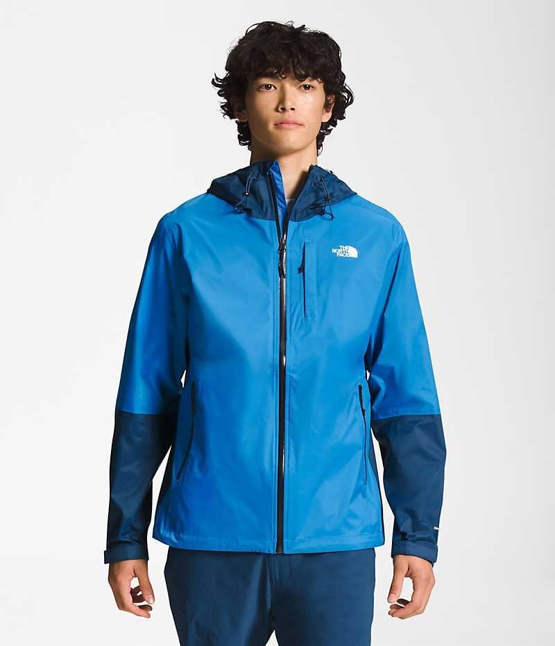 Blue Men\'s The North Face Alta Vista Rain Jacket | DUBLIN XGKT