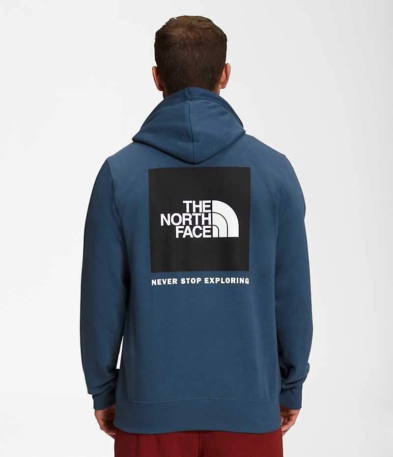 Blue Men\'s The North Face Box NSE Pullover Hoodie | DUBLIN QVYT