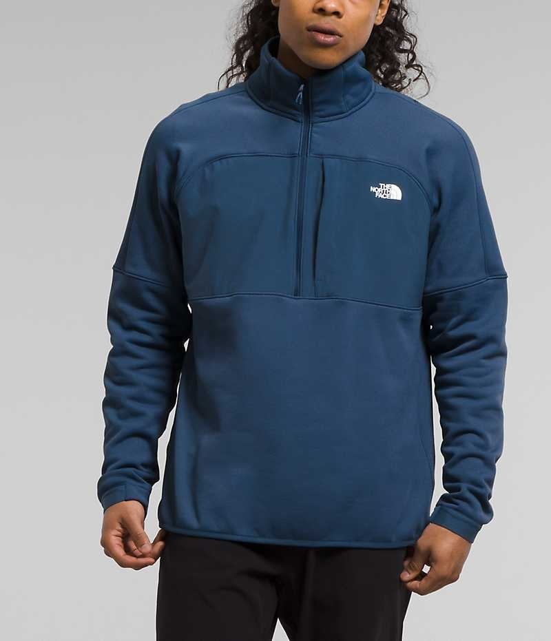 Blue Men\'s The North Face Canyonlands High Altitude ½-Zip Pullover | DUBLIN TIDM