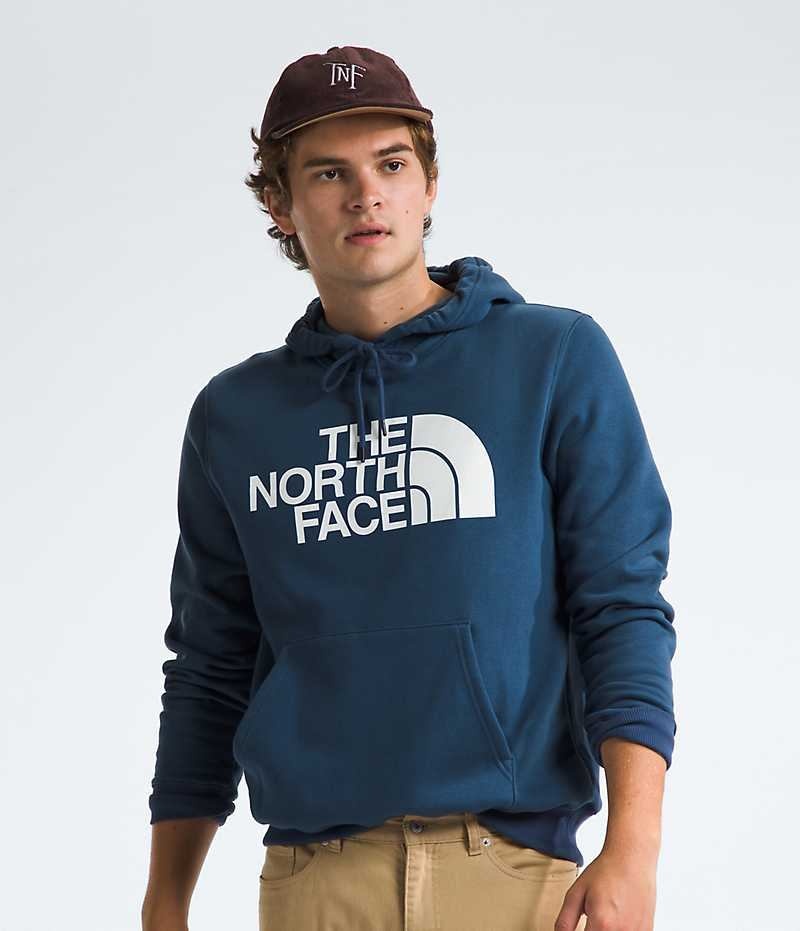 Blue Men\'s The North Face Half Dome Pullover Hoodie | DUBLIN IVKN