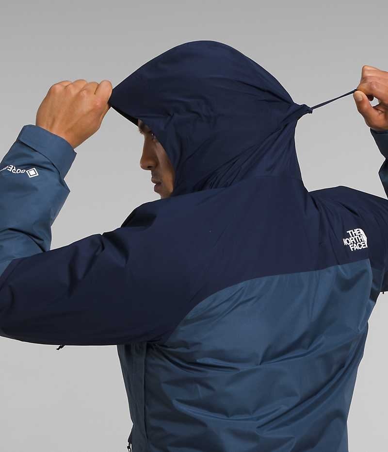 Blue Men's The North Face Mountain Light Triclimate® GTX Hooded Jacket | IRELAND DWQJ