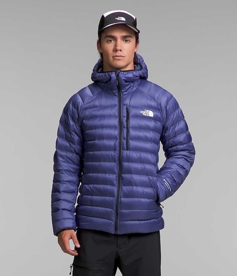 Blue Men\'s The North Face Summit Series Breithorn Hooded Jacket | IRELAND BWKG