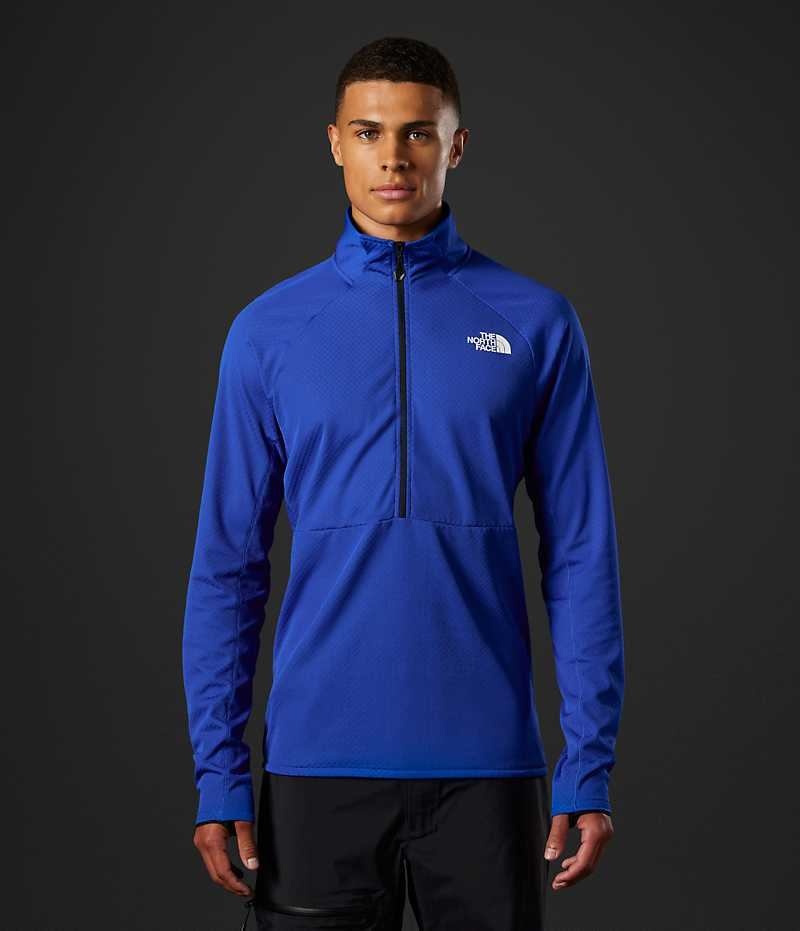 Blue Men\'s The North Face Summit Series FUTUREFLEECE™ LT ½-Zip Pullover | DUBLIN JDTZ