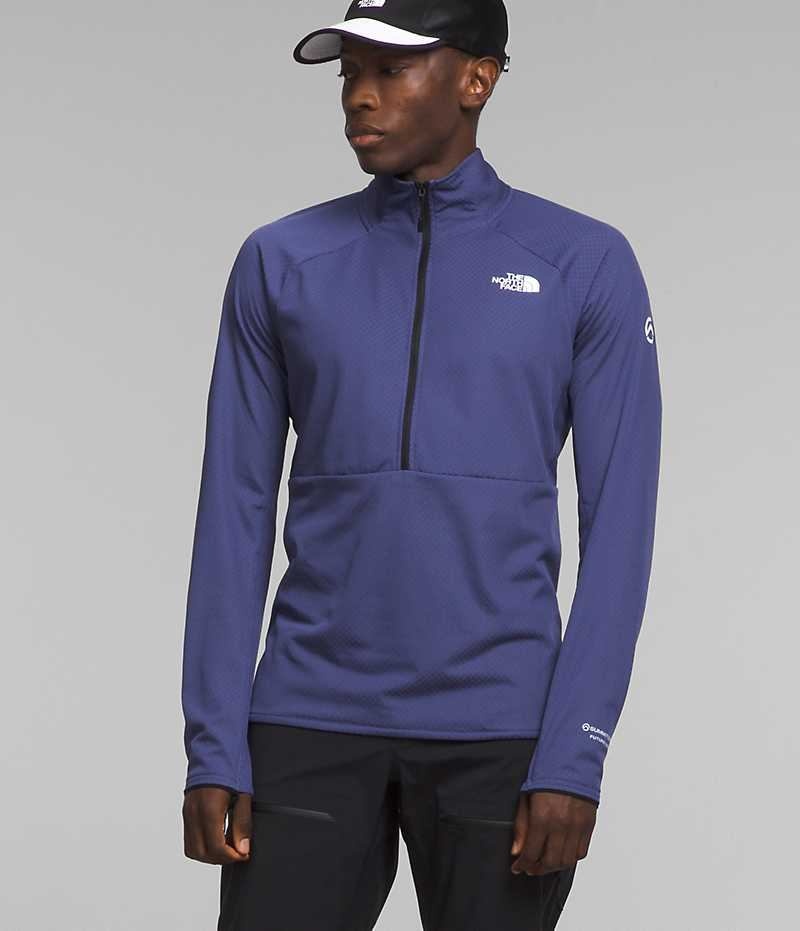 Blue Men\'s The North Face Summit Series FUTUREFLEECE™ LT ½-Zip Pullover | DUBLIN VSFC