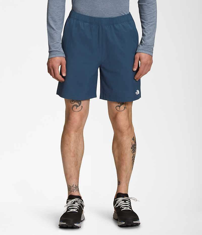 Blue Men\'s The North Face Wander Shorts | DUBLIN UKCD