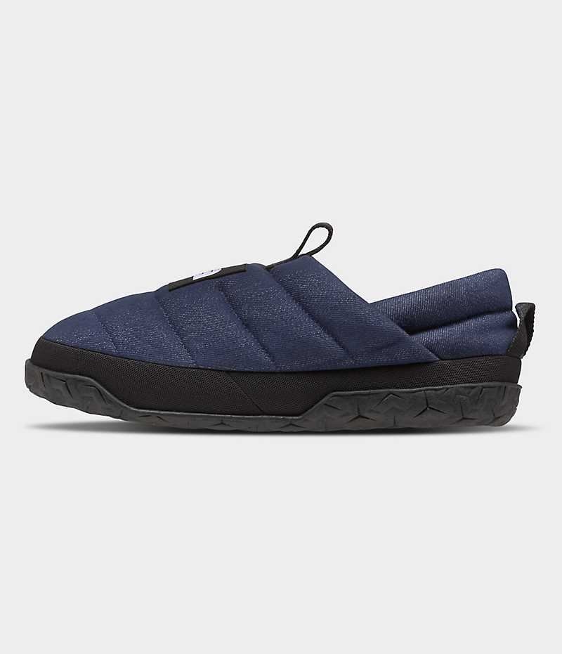 Blue Women\'s The North Face Nuptse Denim Mules | IRELAND HGBR