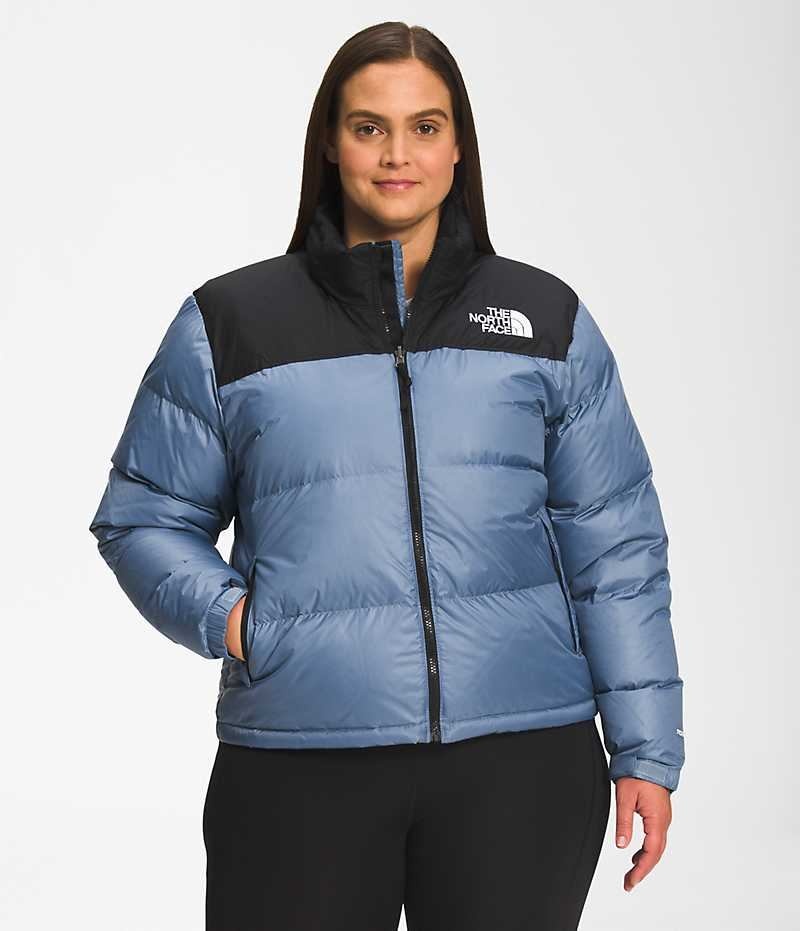 Blue Women\'s The North Face Plus 1996 Retro Nuptse Puffer Jacket | IRELAND QNZK