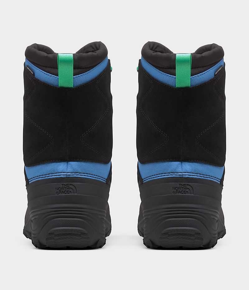 Blue / Black Boys' The North Face Alpenglow V Waterproof Winter Boots | DUBLIN OMTW