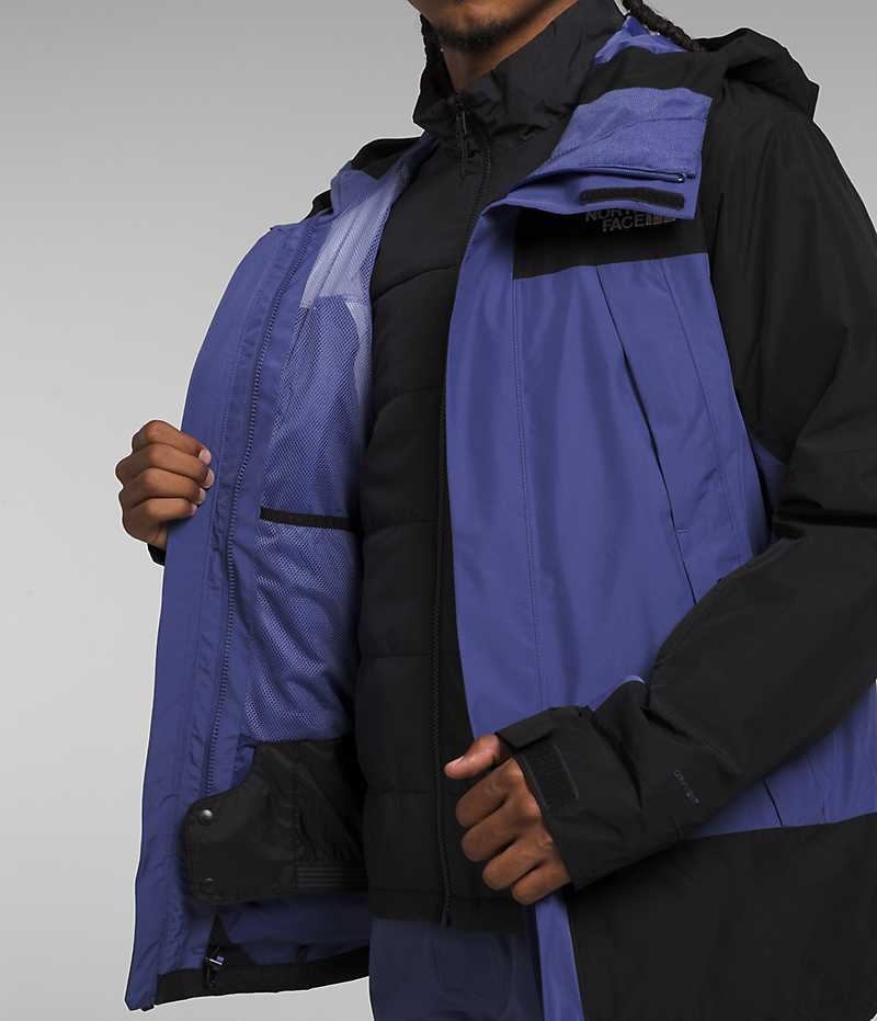 Blue / Black Men's The North Face Clement Triclimate® Insulated Jacket | IRELAND VTAB