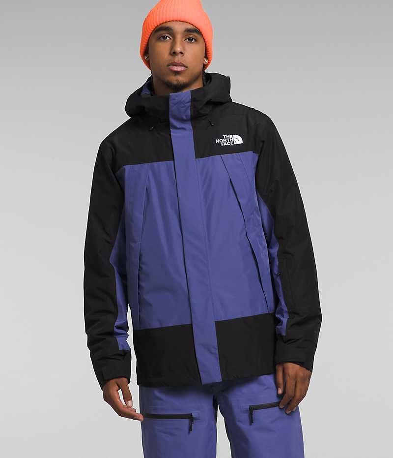 Blue / Black Men\'s The North Face Clement Triclimate® Insulated Jacket | IRELAND VTAB