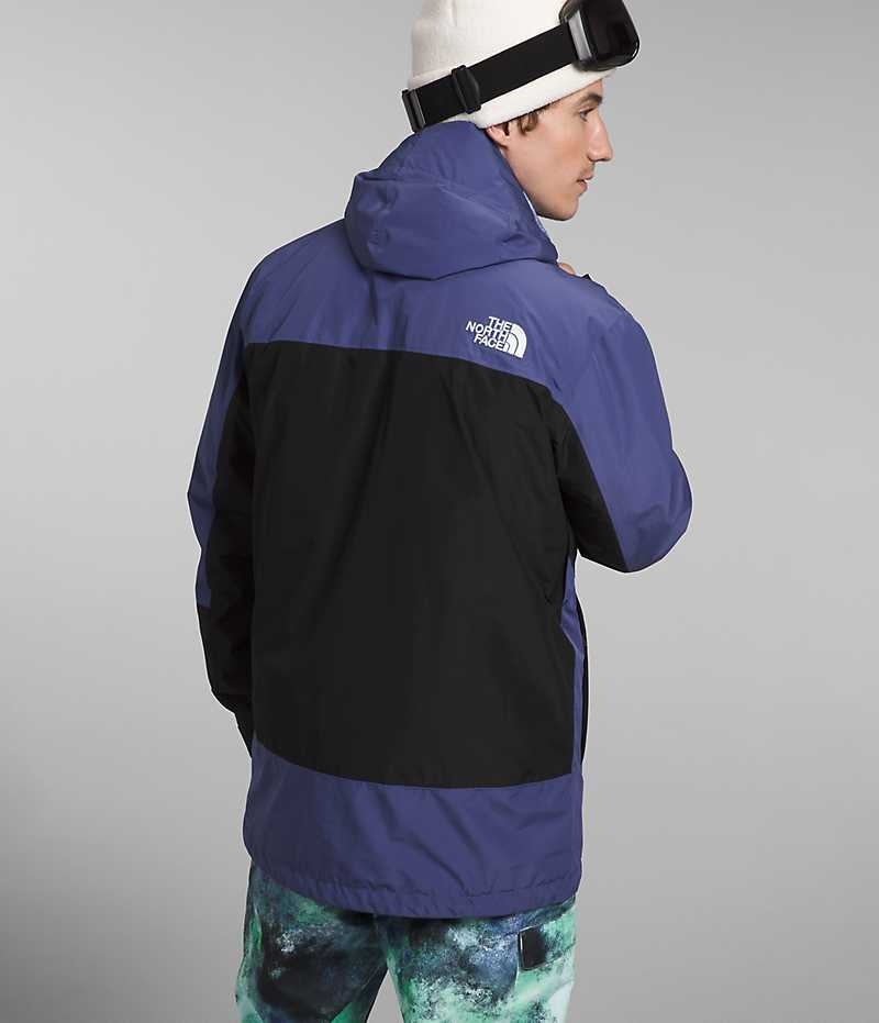 Blue / Black Men's The North Face ThermoBall™ Eco Snow Triclimate® Hooded Jacket | DUBLIN TDSH