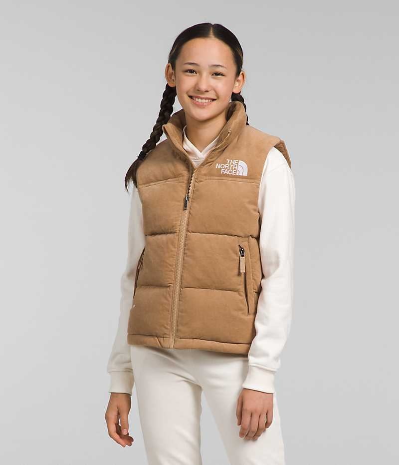 Brown Girls\'\' The North Face 1996 Retro Nuptse Vest | DUBLIN KPTJ