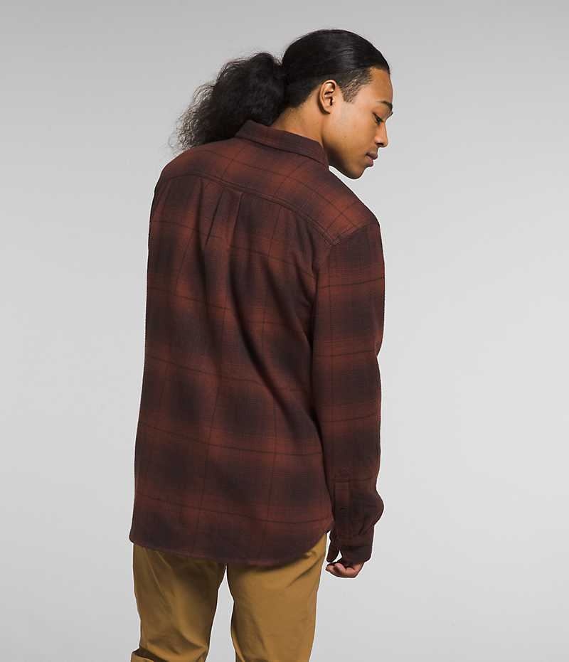 Brown Men's The North Face Arroyo Flannel Shirt | IRELAND GNAS