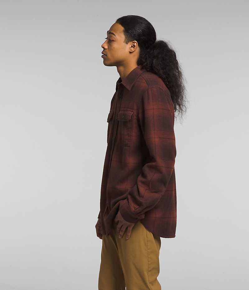 Brown Men's The North Face Arroyo Flannel Shirt | IRELAND GNAS