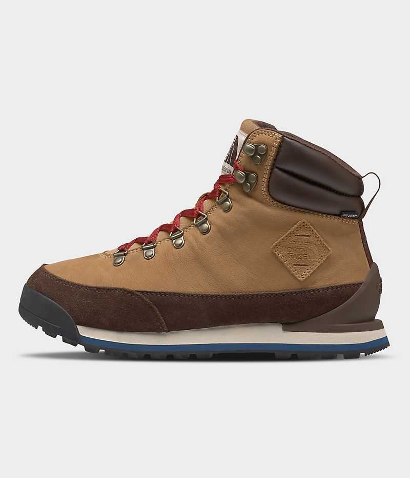 Brown Men\'s The North Face Back-To-Berkeley IV Leather Waterproof Winter Boots | DUBLIN WPHM