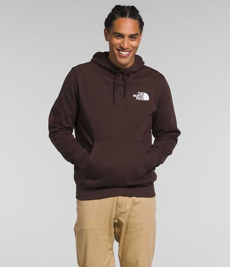 Brown Men\'s The North Face Box NSE Pullover Hoodie | DUBLIN LEHD